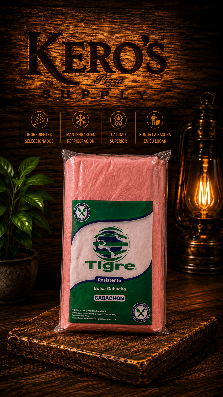Bolsa Gabachón Tigre - Imagen Vertical